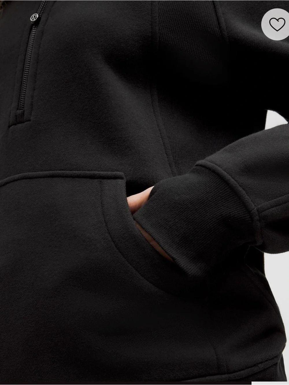 Lululemon Scuba oversized funnel-neck half zip wmn. sz. XS/S blk, good condition - Picture 5 of 13